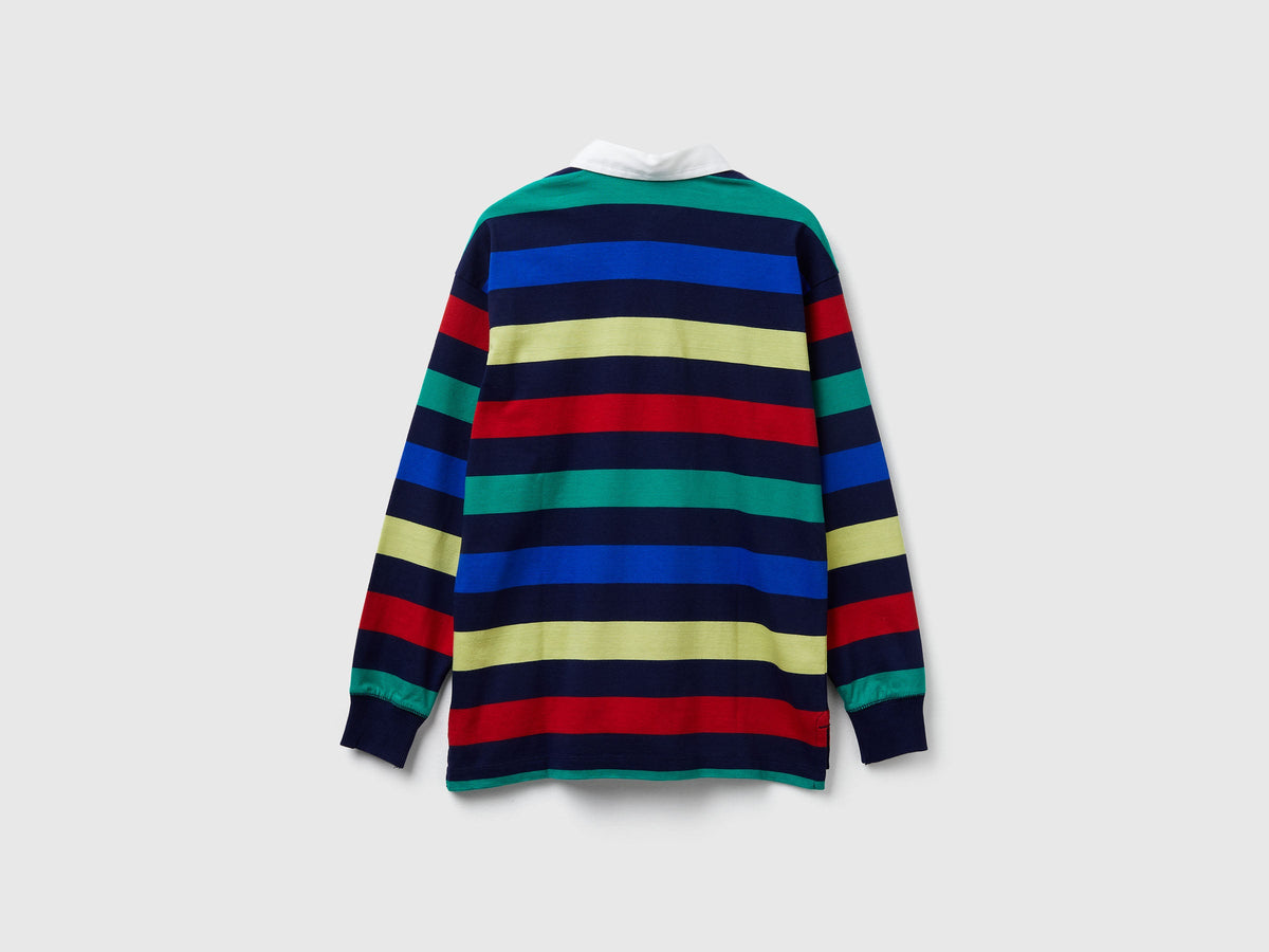 Polo a righe in cotone