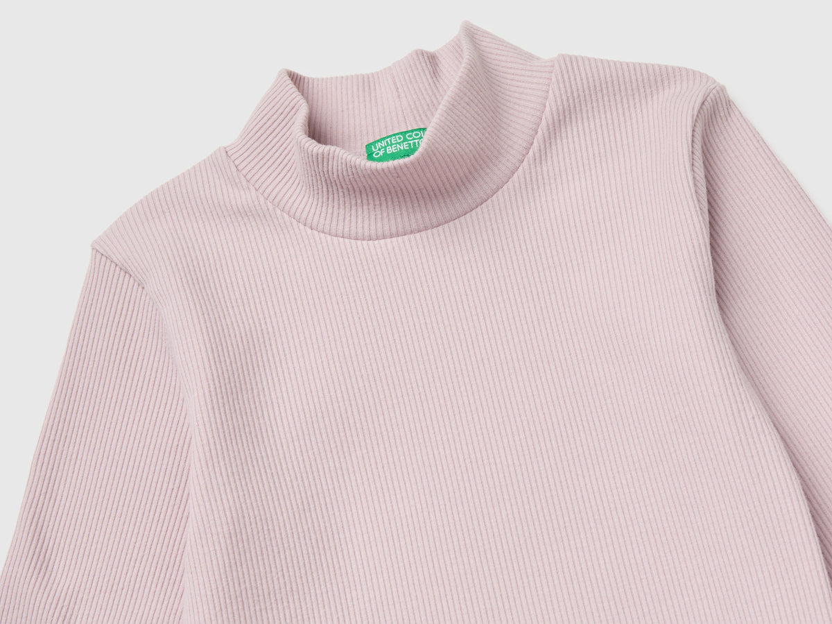 T-shirt lupetto in caldo misto cotone