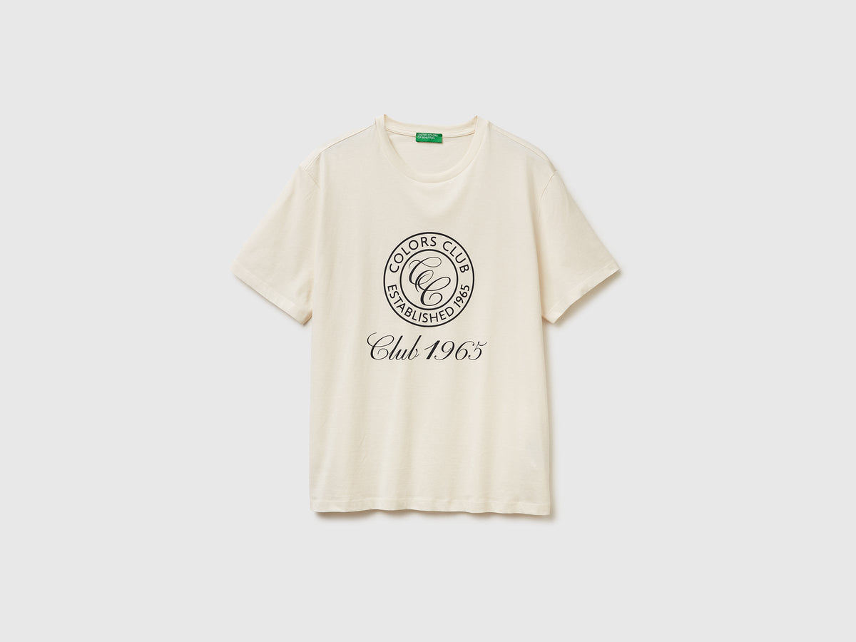 T-shirt in cotone con logo