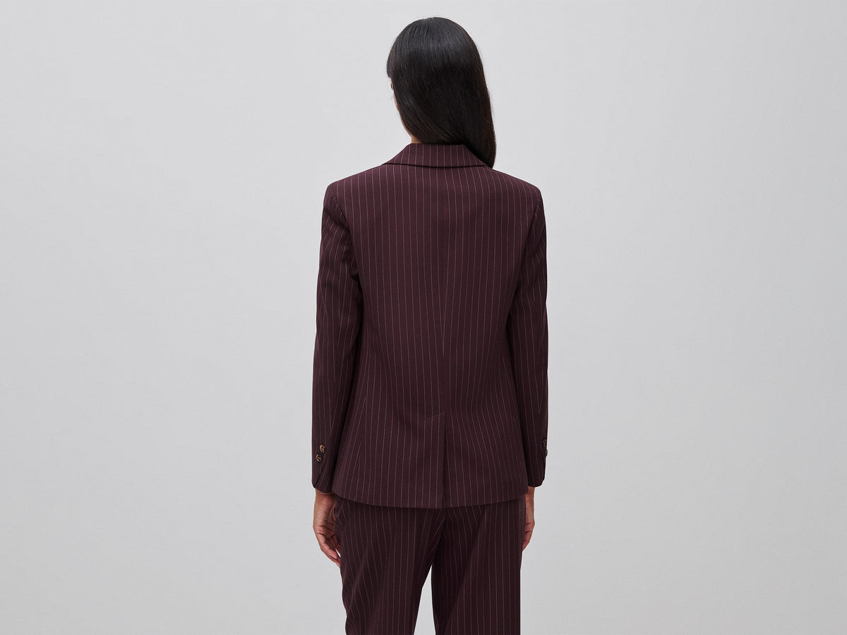 Blazer gessato comfort fit