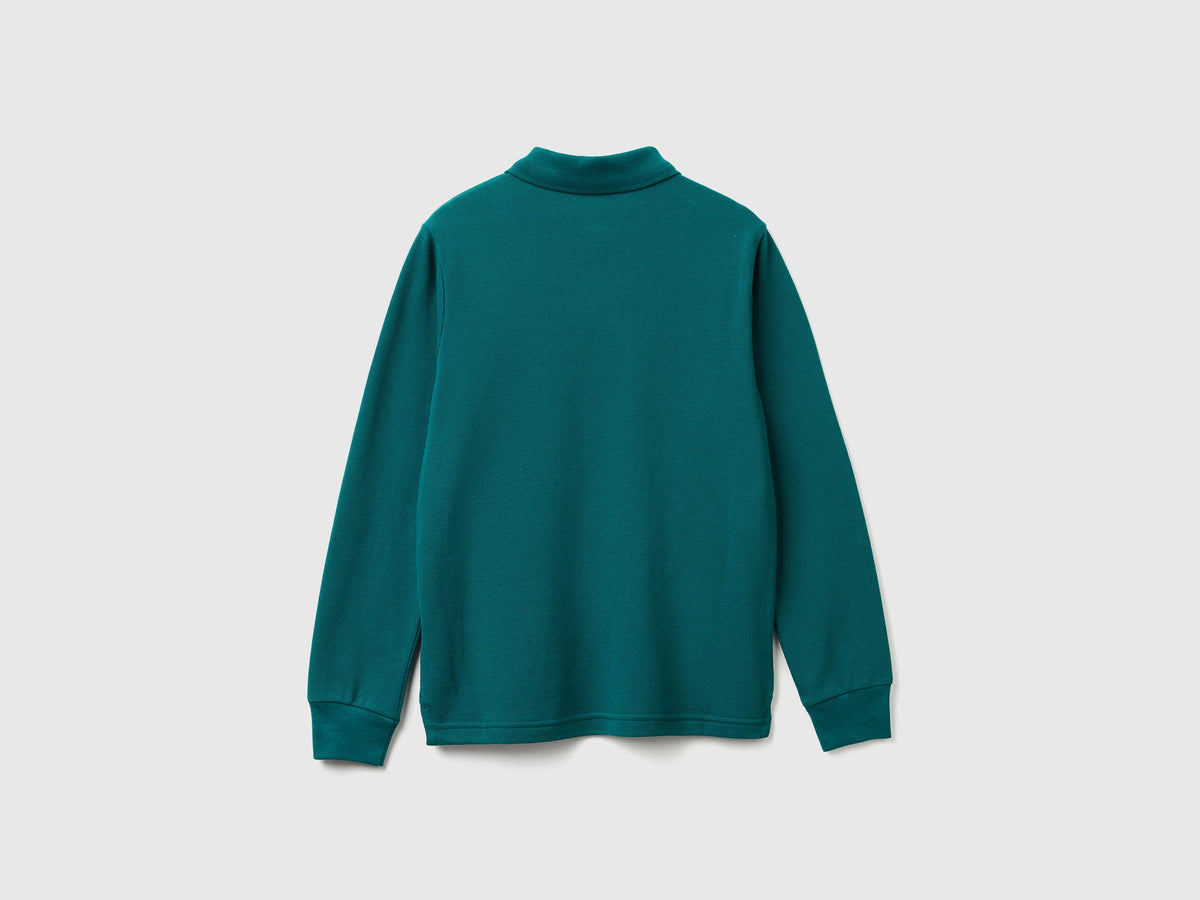 Polo manica lunga cotone