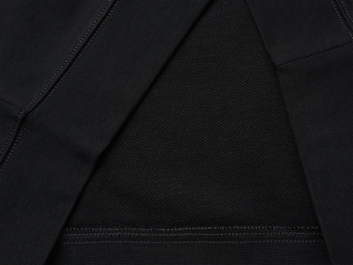 Felpa chiusa con patch logo