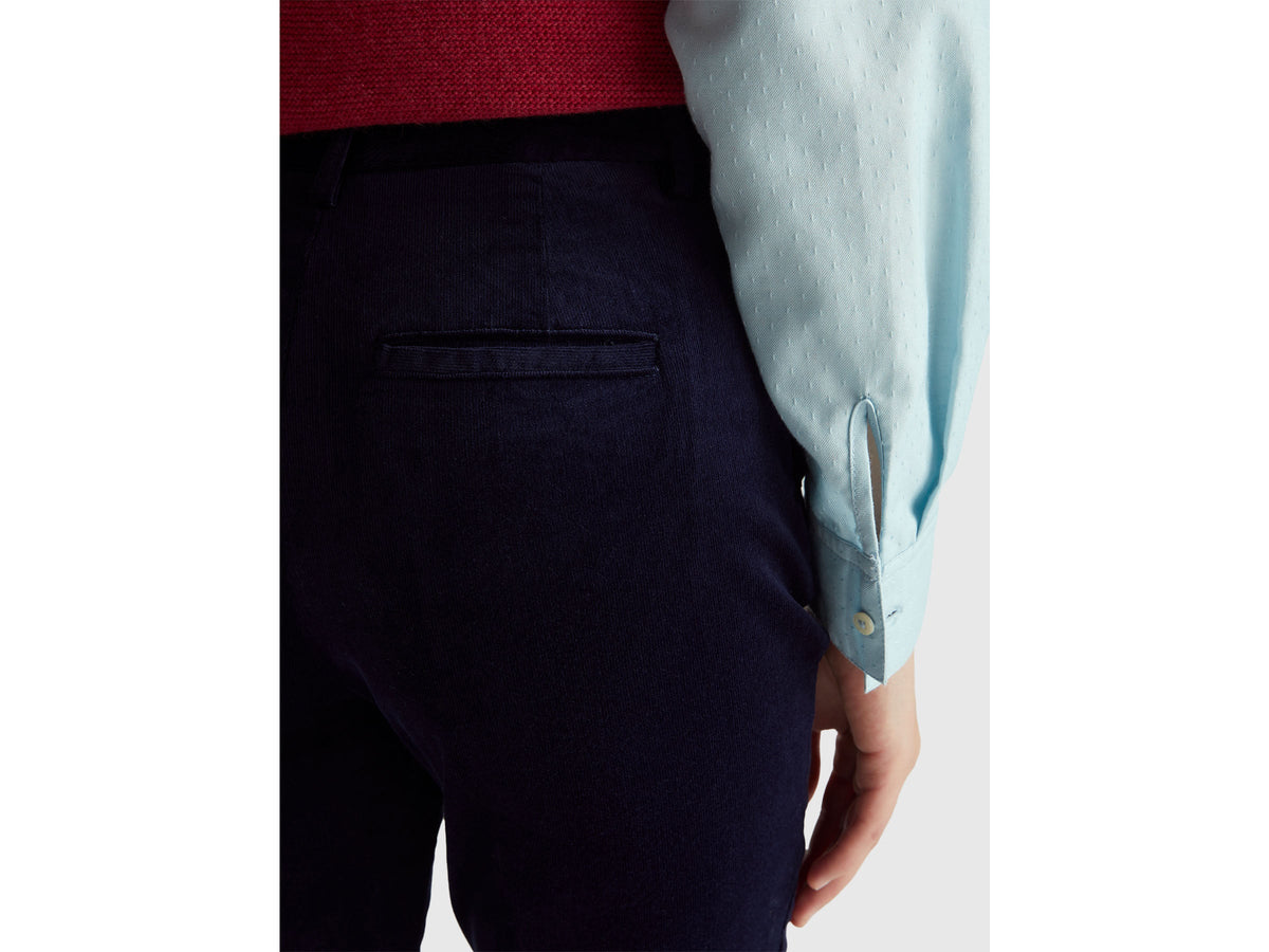 Chino in velluto elasticizzato