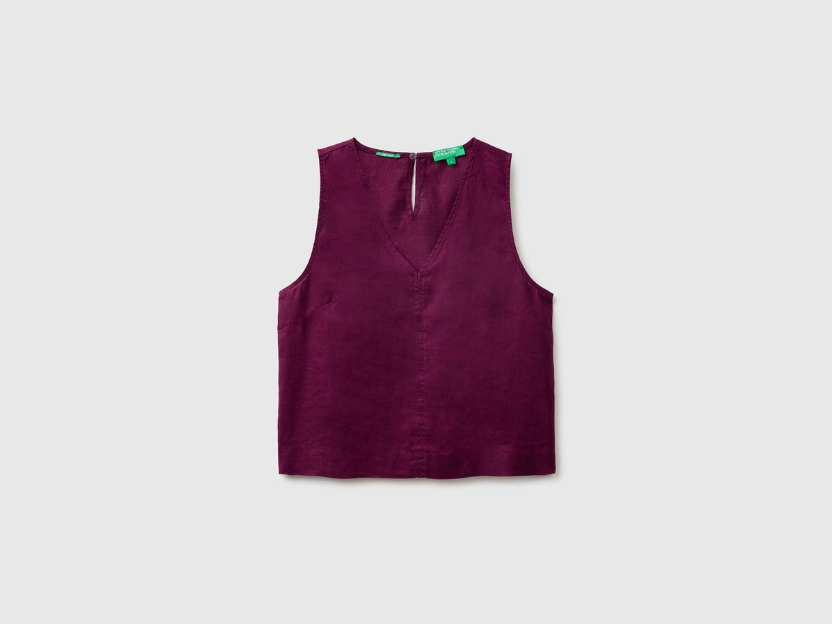 Top in puro lino