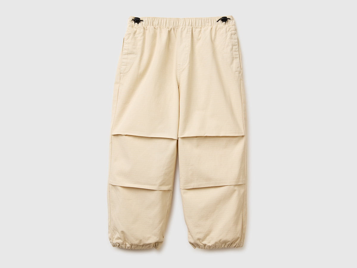 Pantaloni parachute in cotone