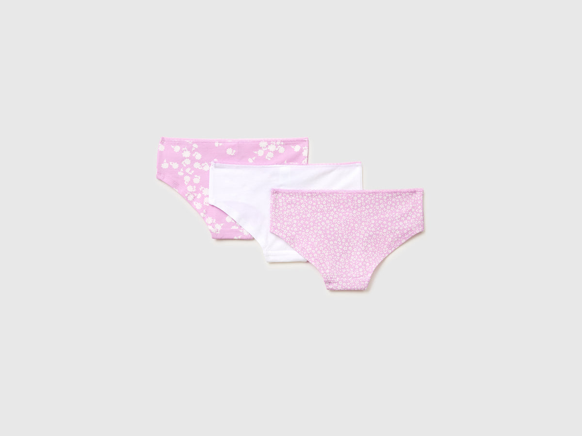 Tre culotte in cotone stretch
