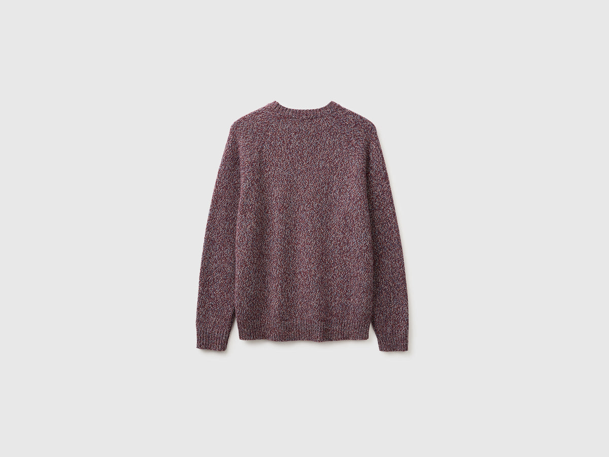Maglia color block in misto lana