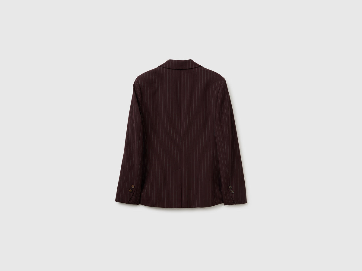 Blazer gessato comfort fit