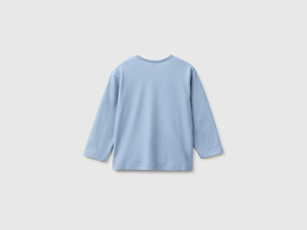 T-shirt con stampa in cotone bio