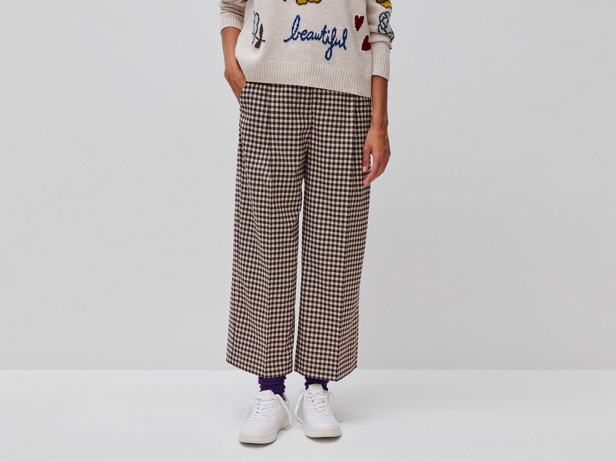Pantaloni a quadretti vichy