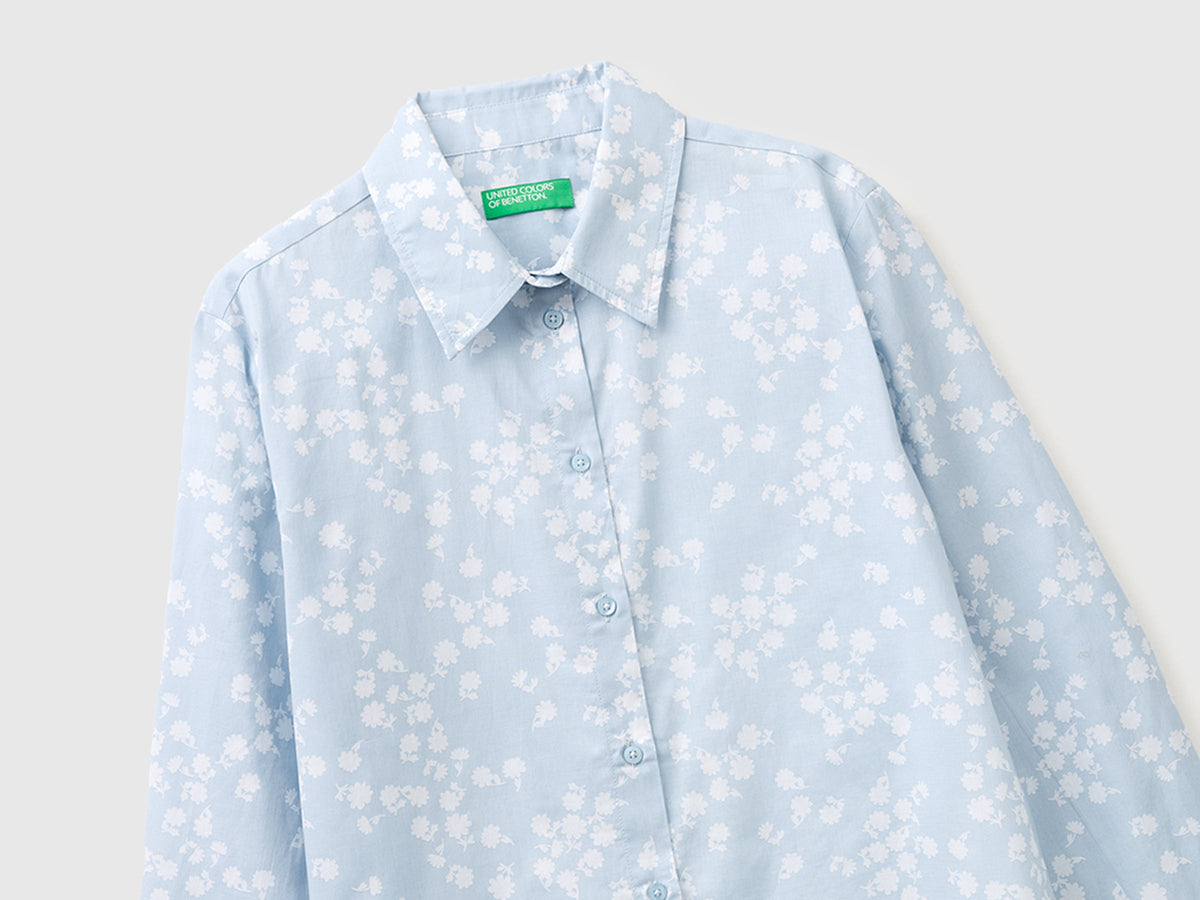 Camicia fantasia in cotone leggero