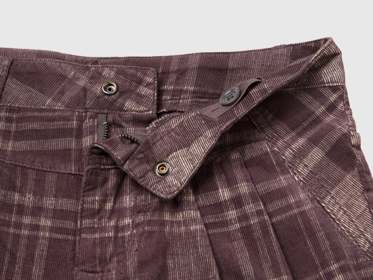 Bermuda tartan in velluto