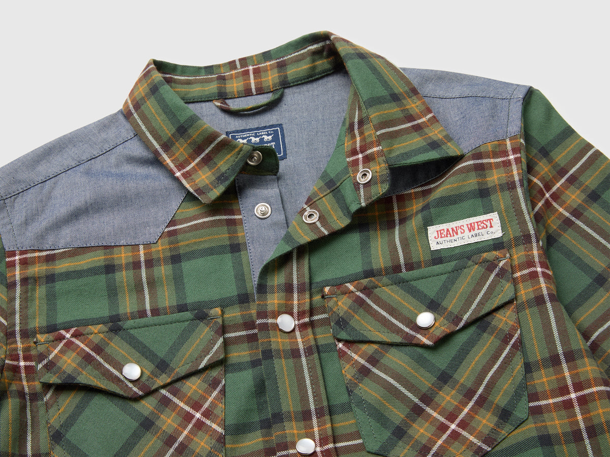 Camicia over in flanella a quadri