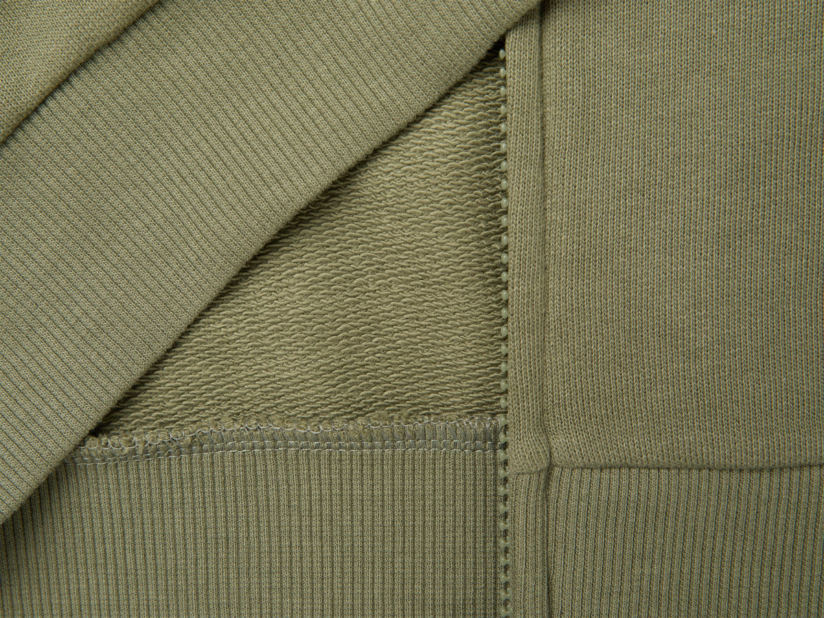 Felpa con zip 100% cotone