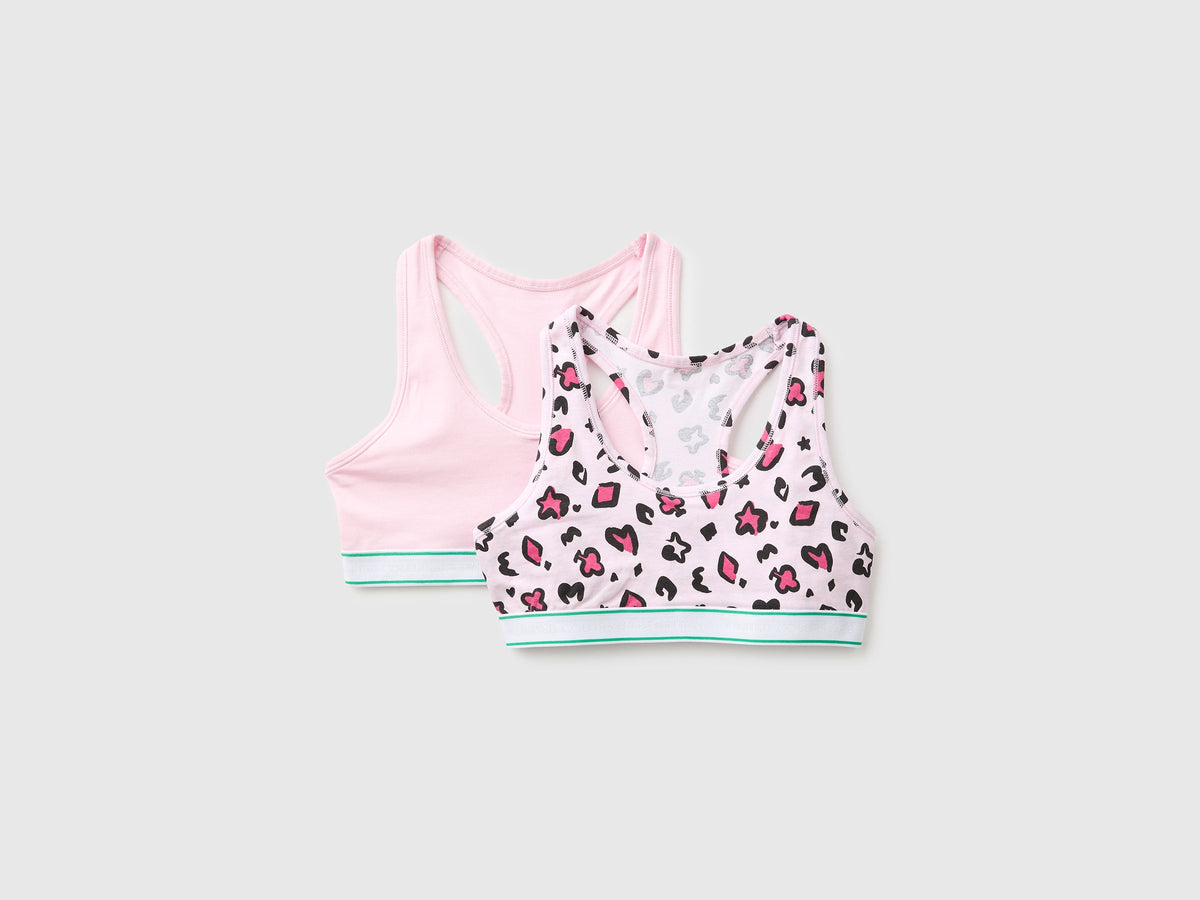 Due brassiere in cotone