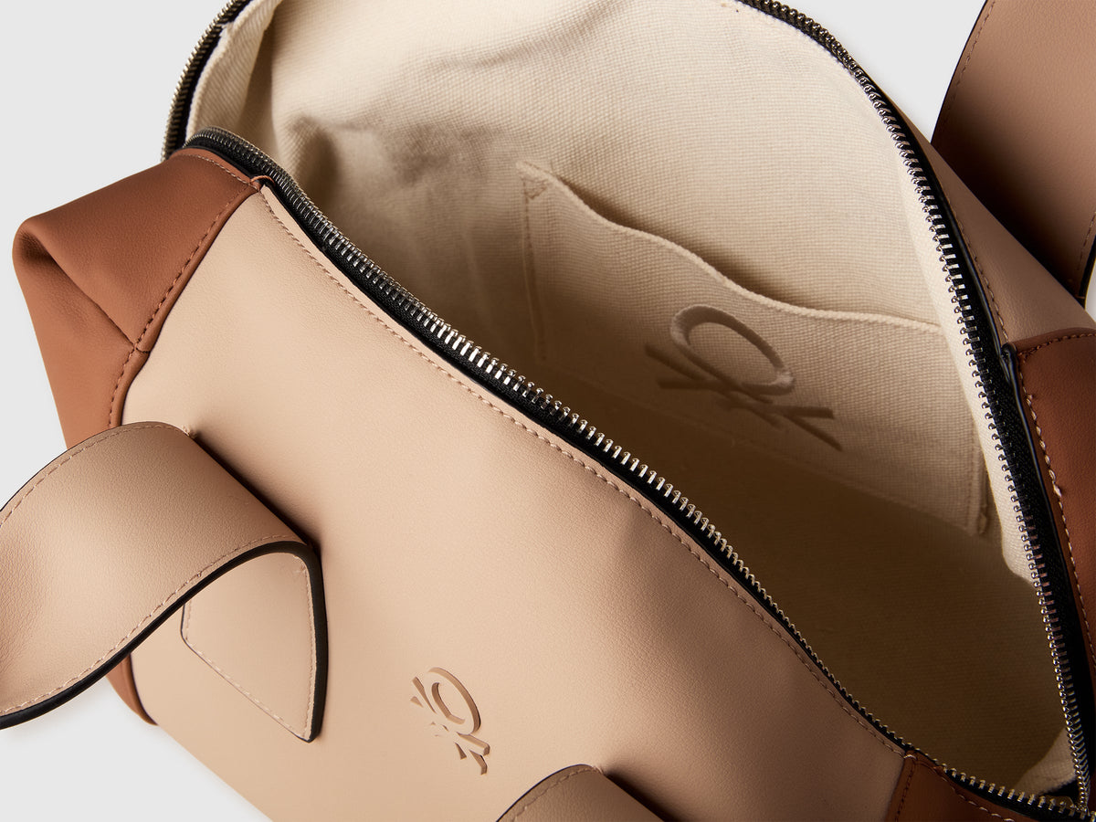 Borsa bauletto color block