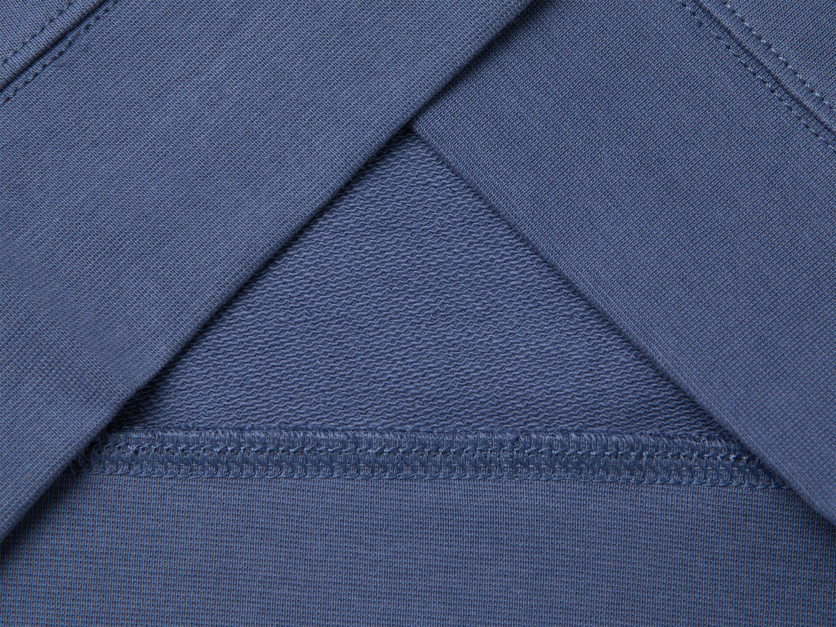 Felpa chiusa con patch logo