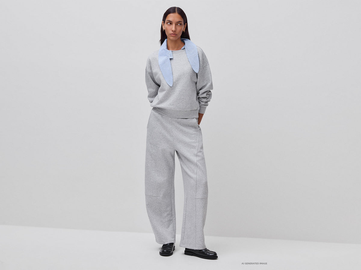 Pantaloni in felpa barrel fit