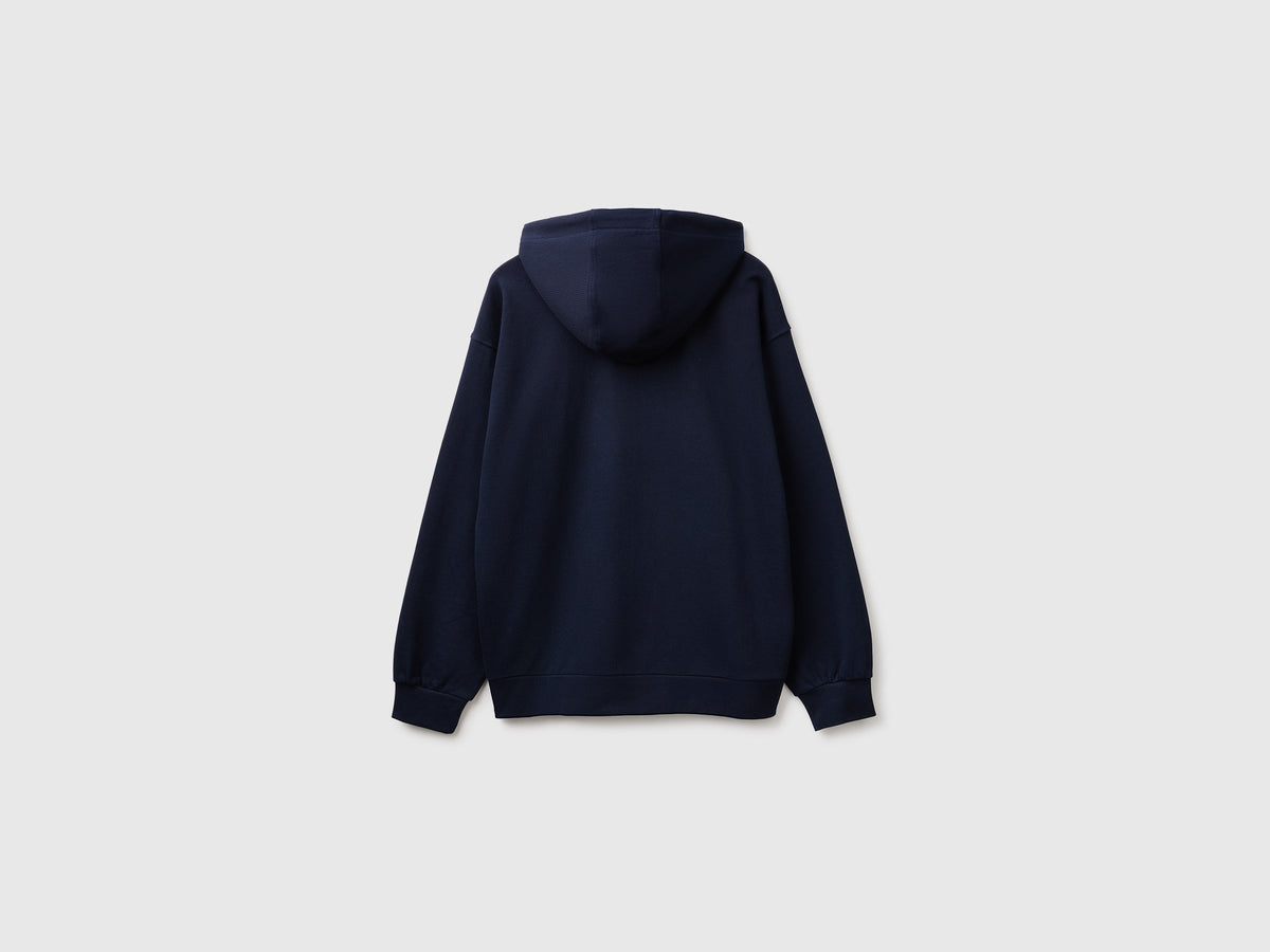 Felpa con cappuccio e patch logo