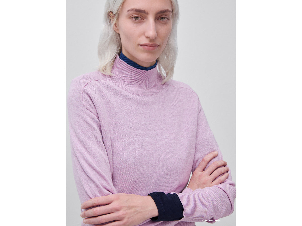 Maglia dolcevita in misto cashmere
