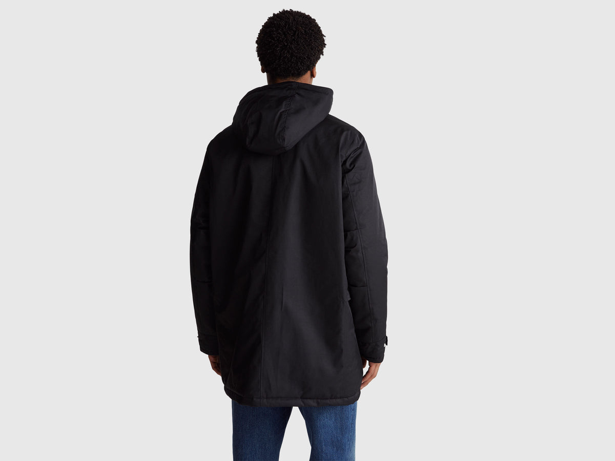 Parka imbottito in cotone e nylon