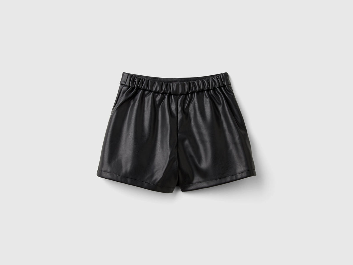 Gonna pantalone in tessuto spalmato
