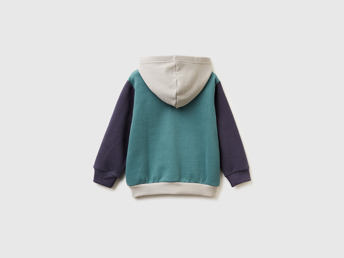 Felpa con cappuccio e zip
