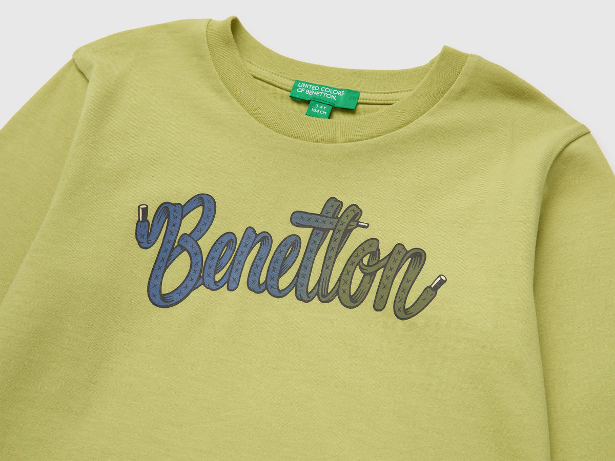 T-shirt manica lunga con stampa