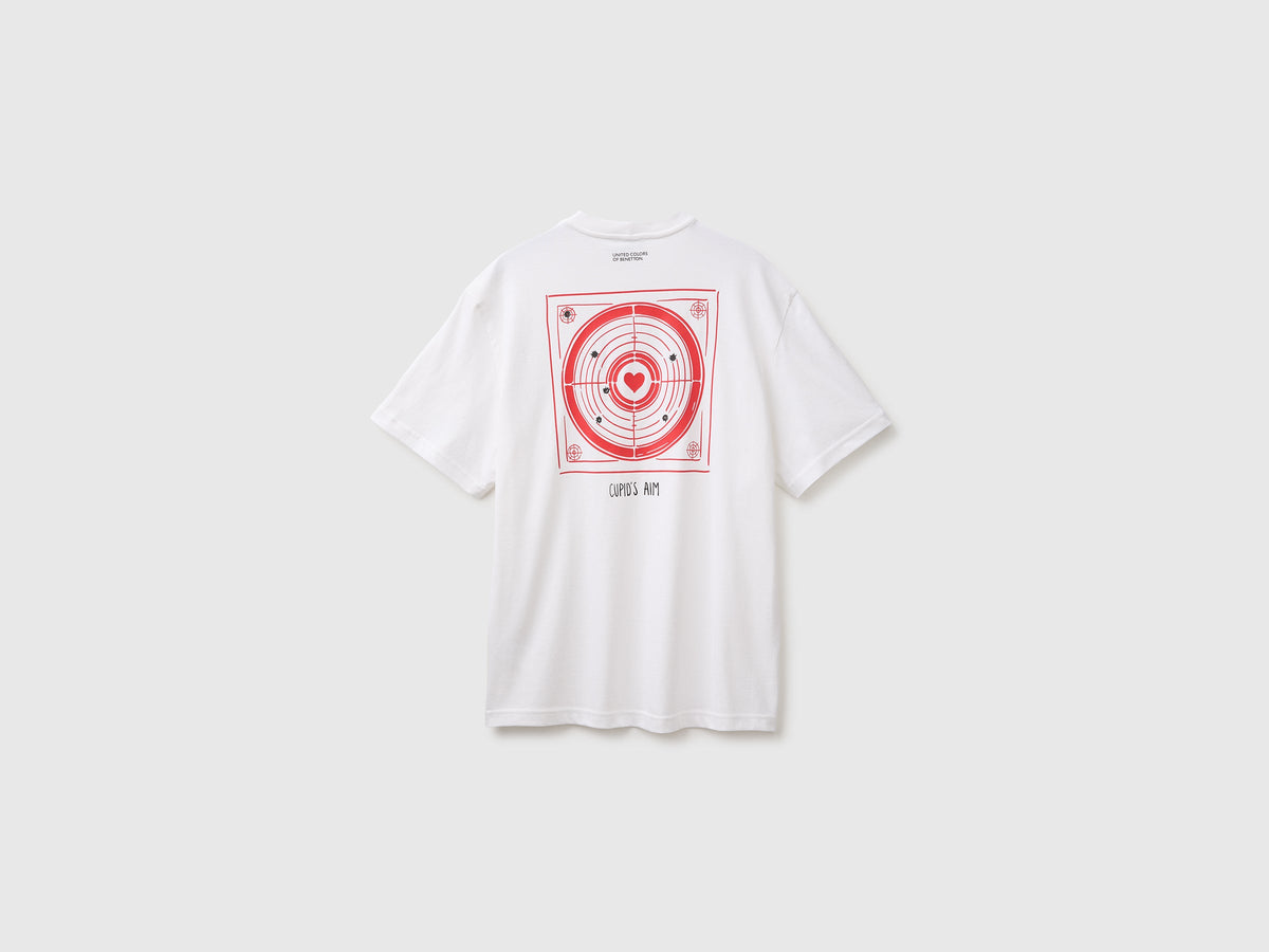 T-shirt relaxed fit con stampa