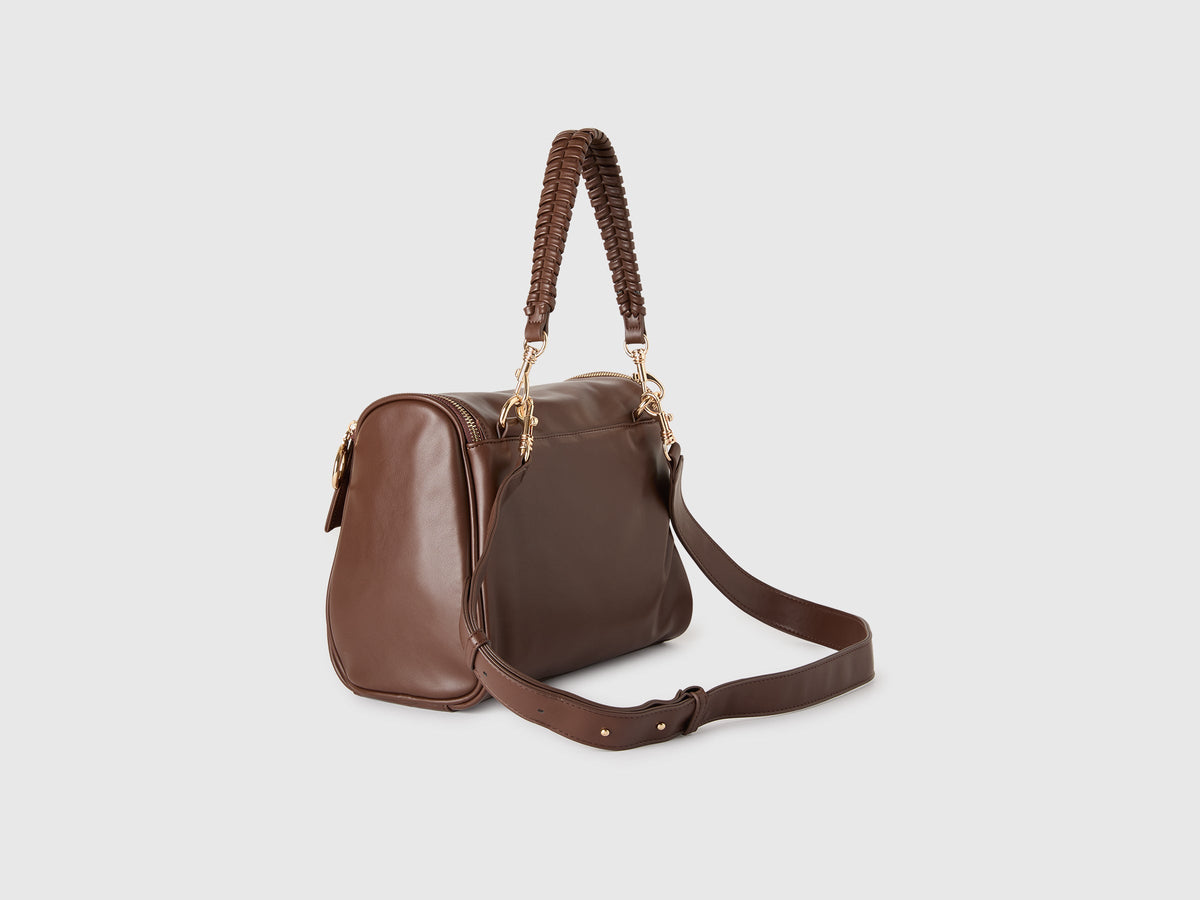 Borsa con manico intrecciato