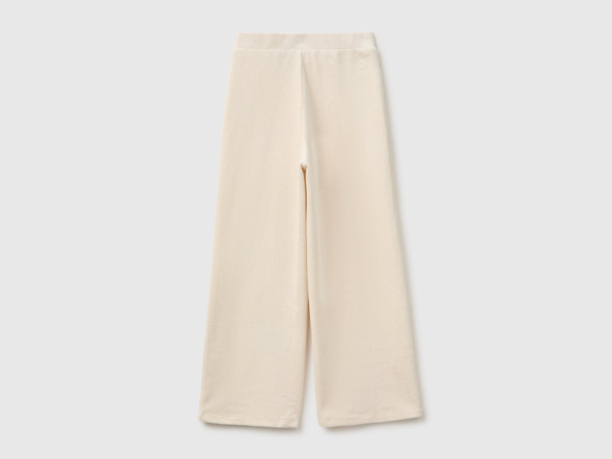 Pantaloni ampi in ciniglia