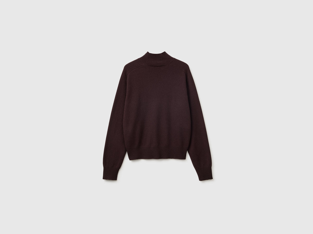 Maglia dolcevita in misto cashmere