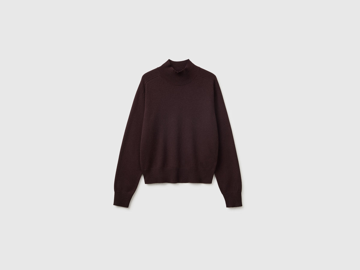 Maglia dolcevita in misto cashmere