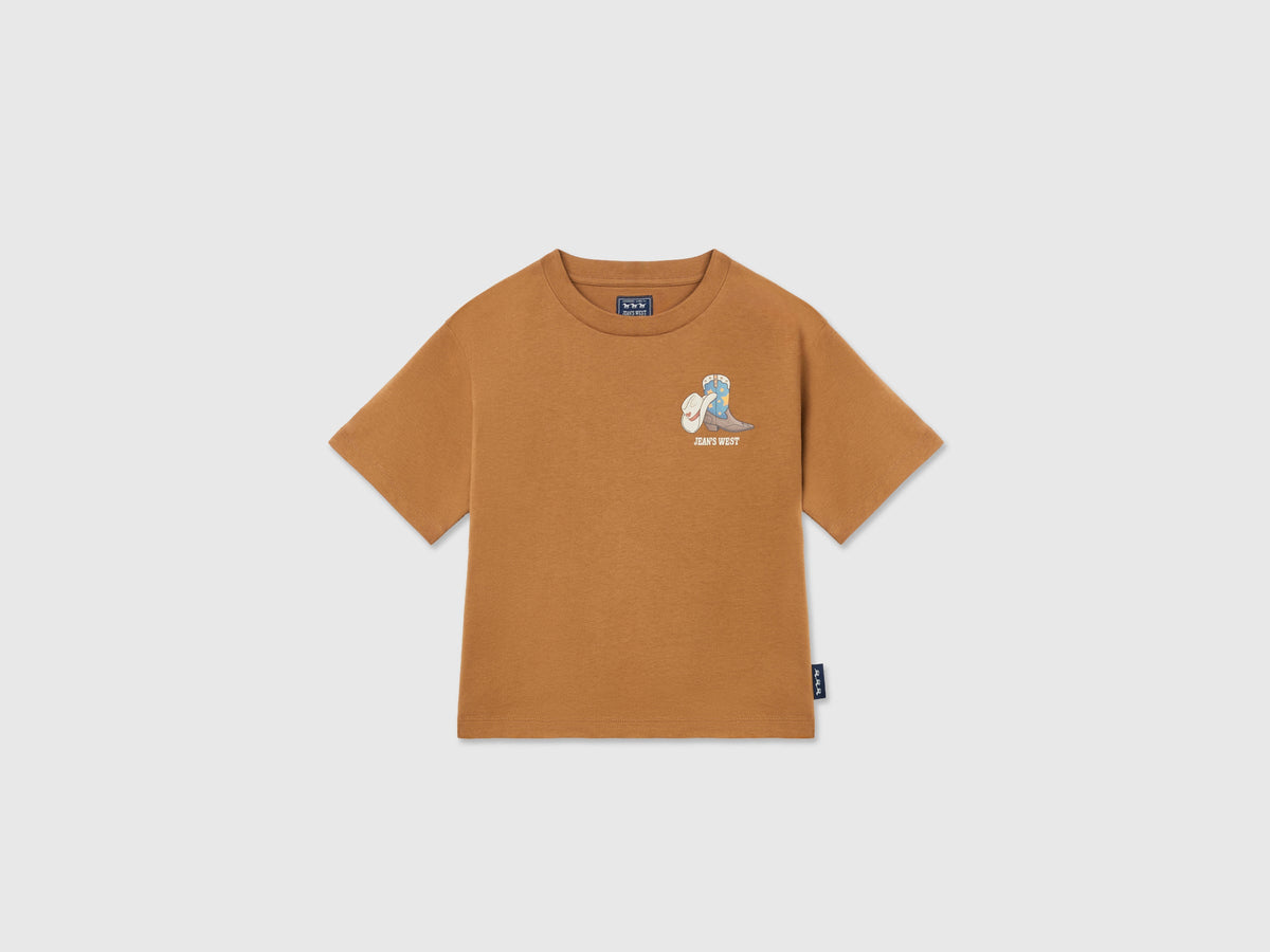 T-shirt con stampa western