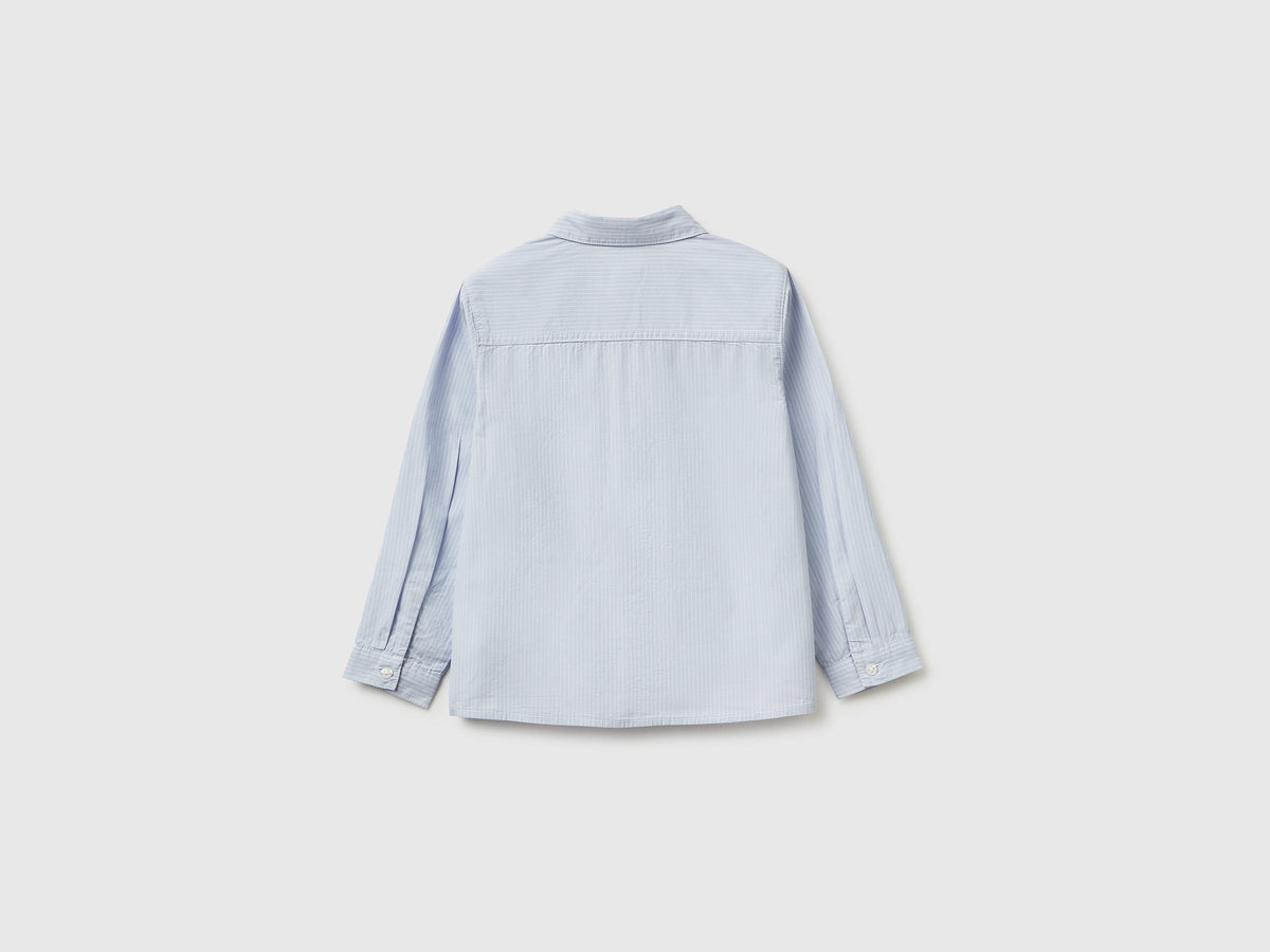Camicia a righe in puro cotone