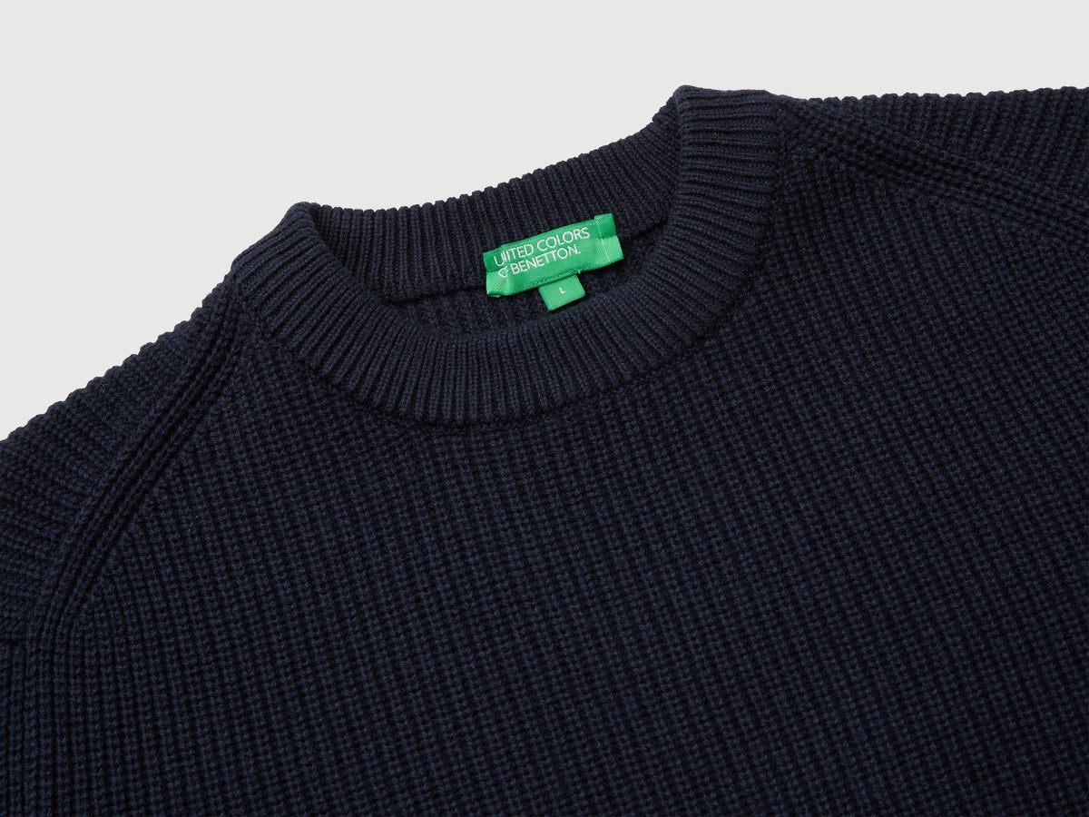 Maglia regular fit in misto lana