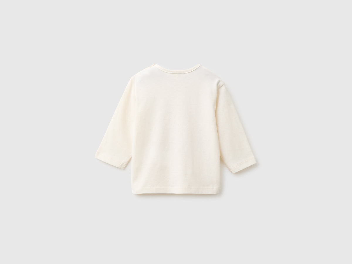 T-shirt con stampa in cotone bio
