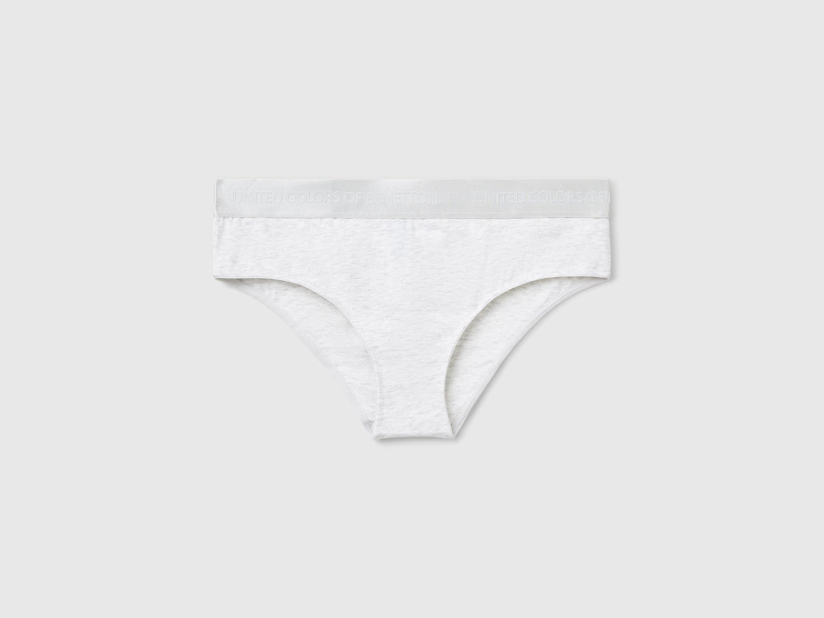 Slip fianco alto in cotone stretch