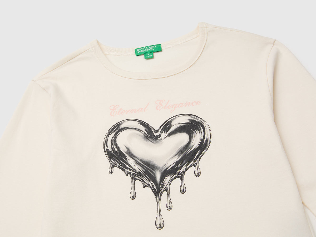T-shirt 100% cotone bio con stampa