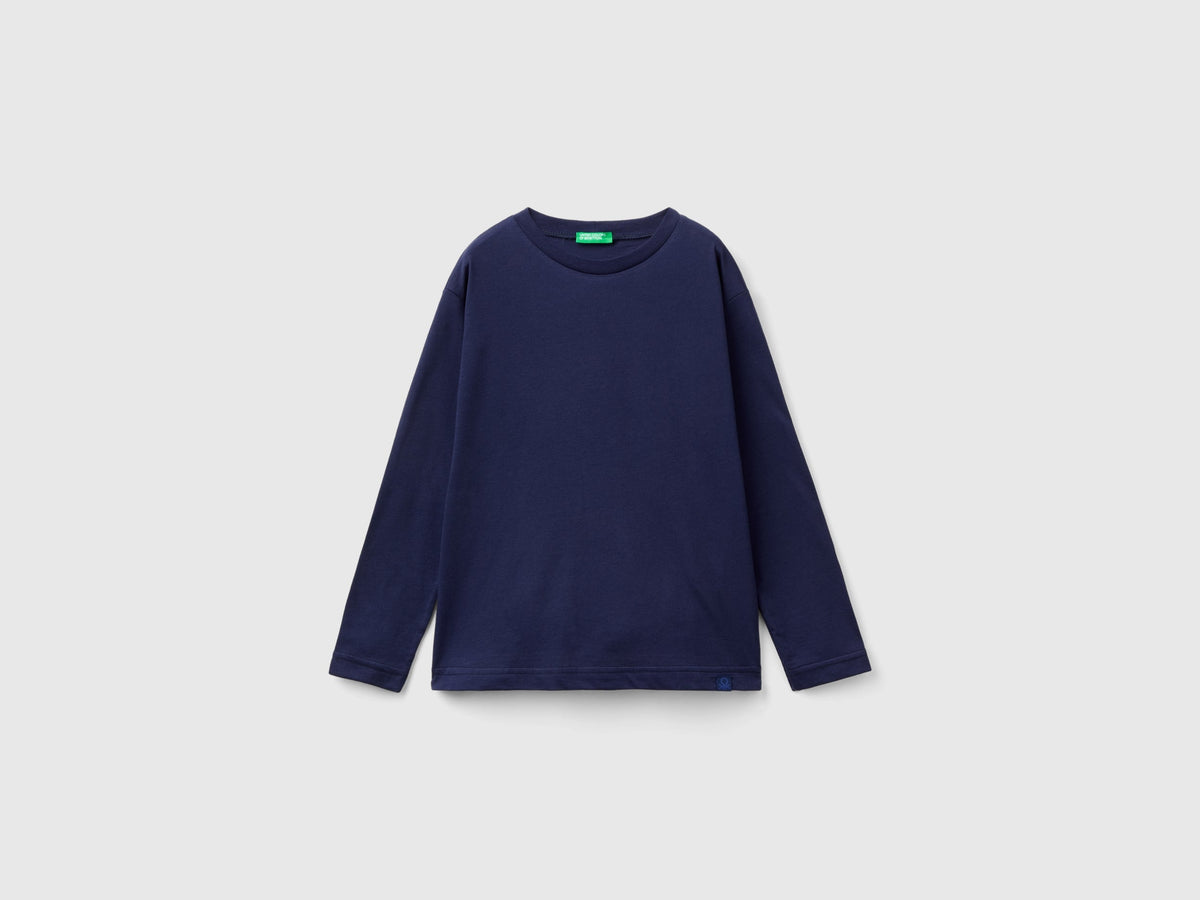 T-shirt girocollo in cotone bio
