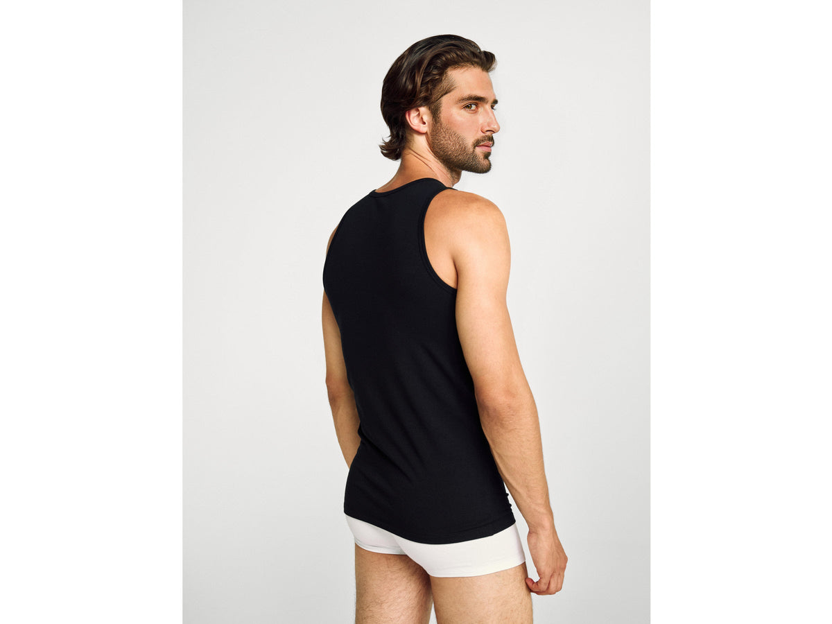 Canotta in cotone stretch