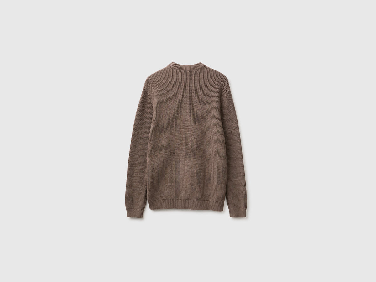 Maglia regular fit in misto lana