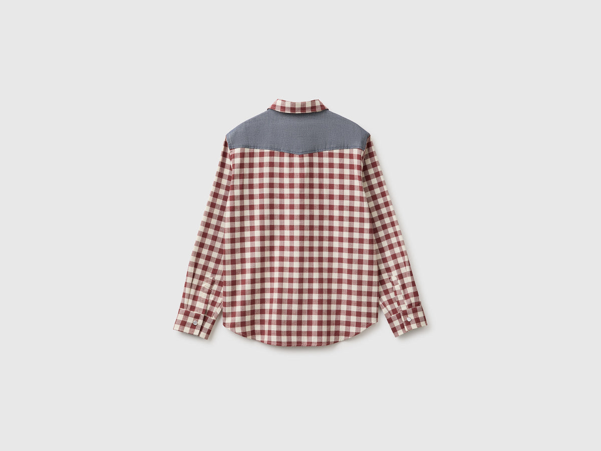 Camicia over in flanella a quadri