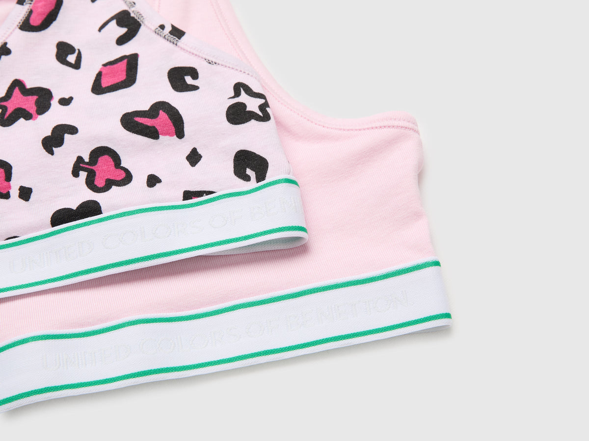 Due brassiere in cotone