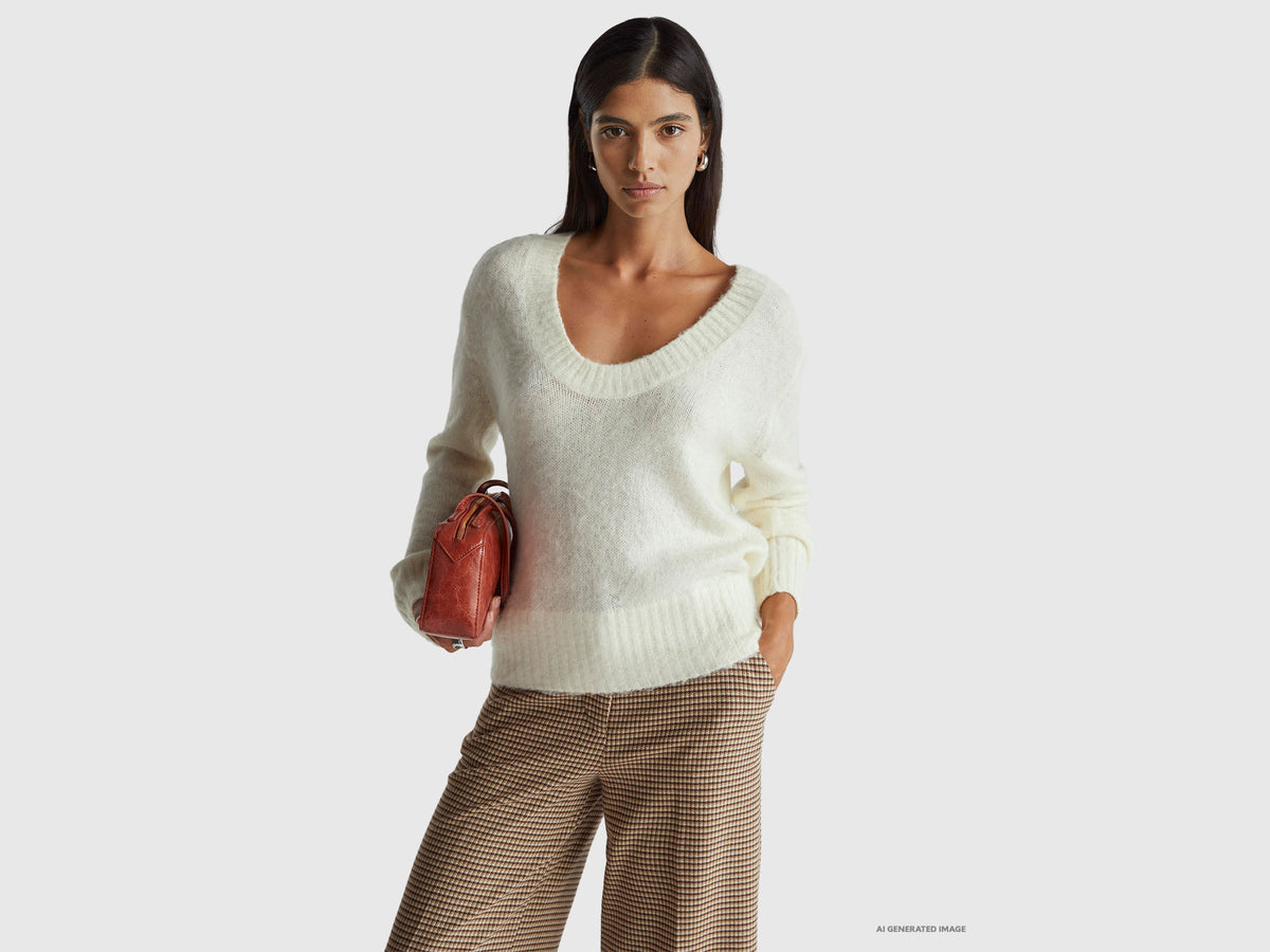 Calda maglia in misto mohair