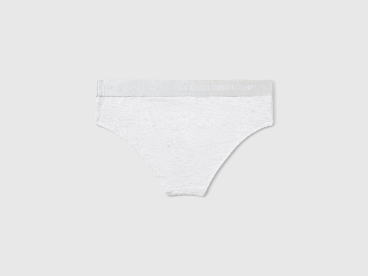 Slip fianco alto in cotone stretch