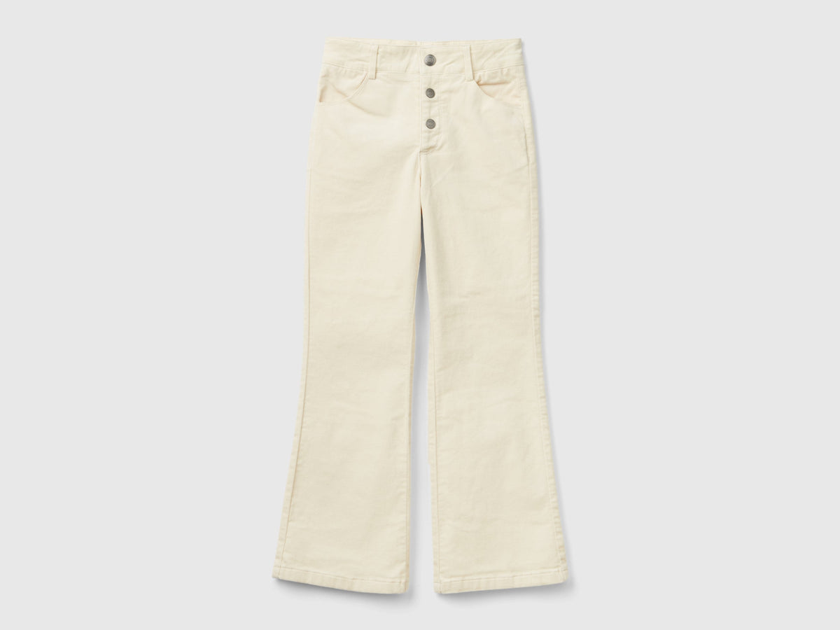 Pantaloni in velluto flare fit