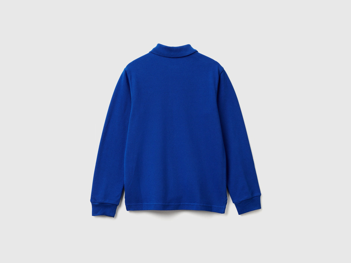 Polo manica lunga cotone