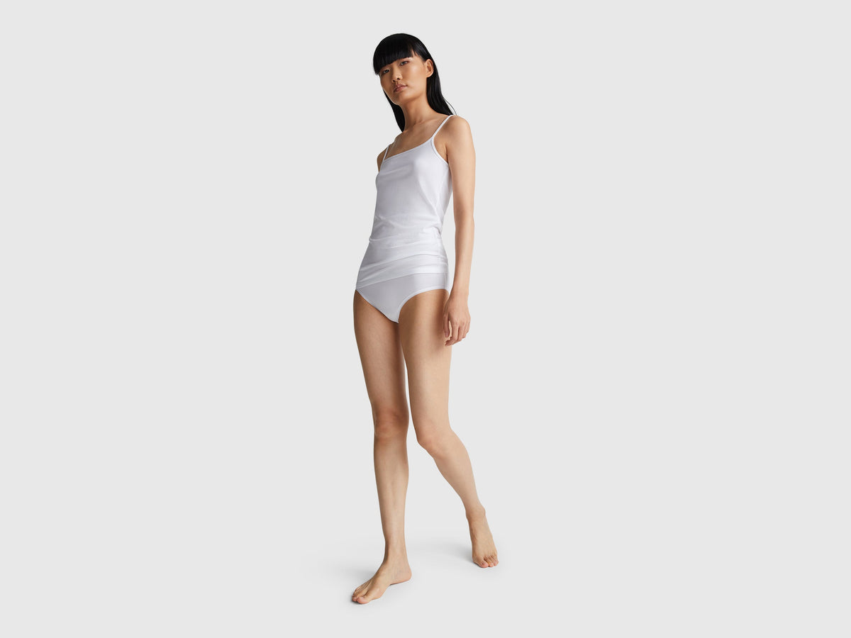 Canotta in cotone stretch