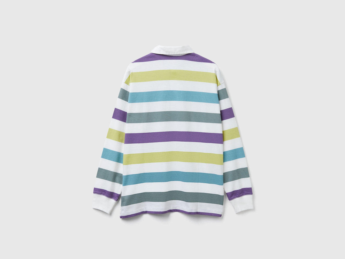 Polo a righe in cotone